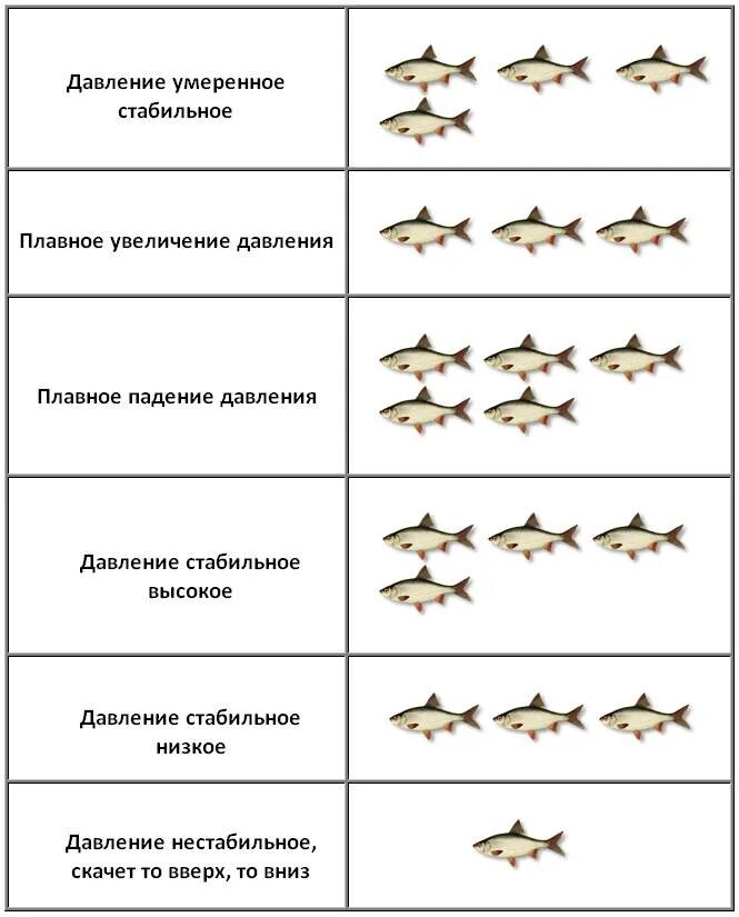 Схема клева. Таблица давления ловли рыбы зимой. Зависимость клева рыбы от атмосферного давления. Таблица атмосферного давления для ловли рыбы. Давление для ловли карася таблица.