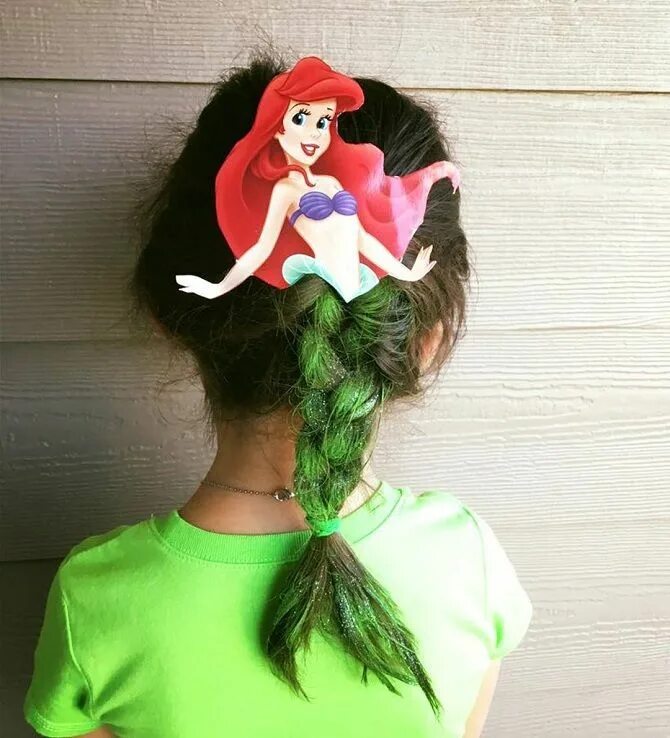 Цвет волос русалочки ариэль. Волосы русалки. Прическа русалки. Необычная прическа для девочки на конкурс. Прическа русалочки.