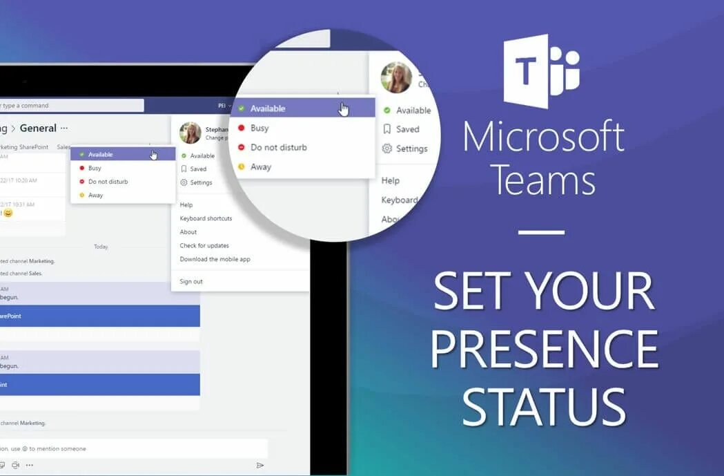 Change status. Microsoft teams indir. microsoft teams statuses. статусы в teams. как поставить out of office в teams.
