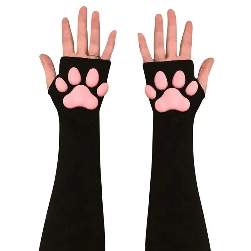 Перчатки кошки купить. Перчатки лапки. Перчатки кошачьи лапки. Перчатки лапки кошки без пальцев. Перчатки в виде кошачьих лапок.