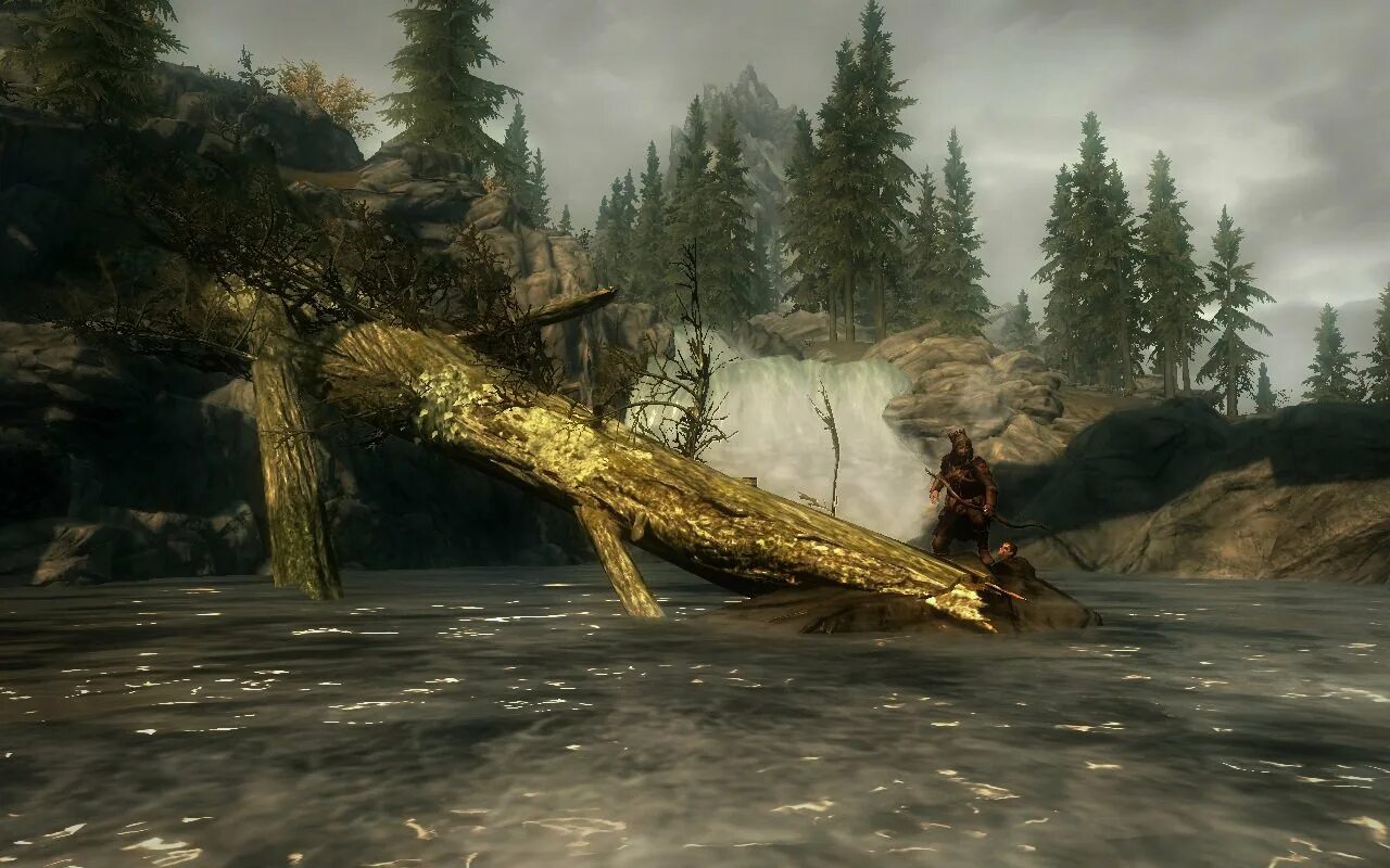 The Elder Scrolls v: Skyrim деревья. Поваленное дерево. Дерево Скайрима. Скай на дереве.
