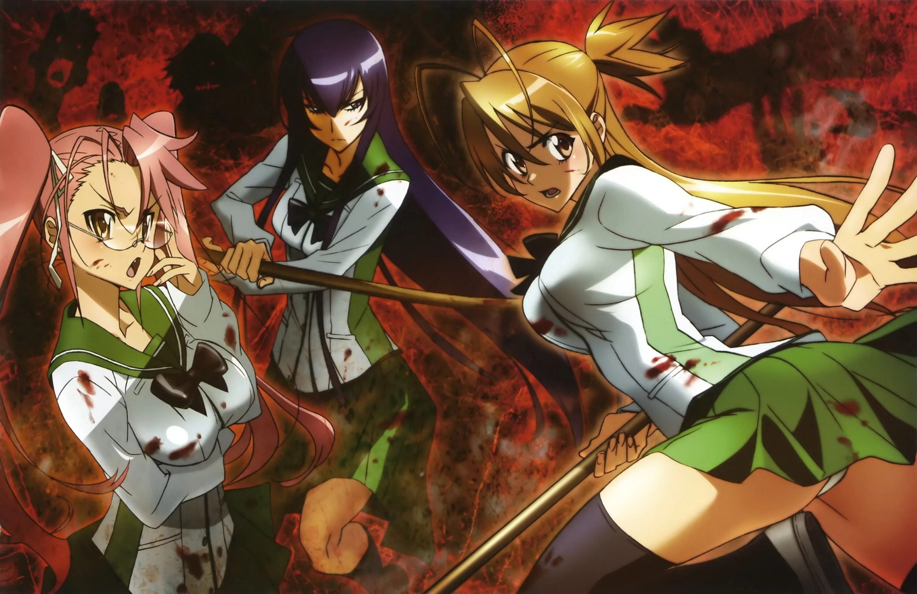 Комплекс мертвецов. Highschool of the dead («школа мертвецов», 2010) этти. сая такаги школа мертвецов 18.