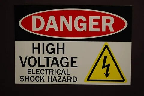 Danger high voltage six