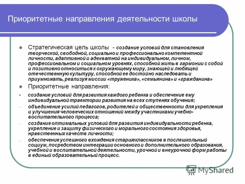оценка деятельности школы. область деятельности школы. инновации и инновационная деятельность. направления учебной деятельности в школе. область деятельности школы.