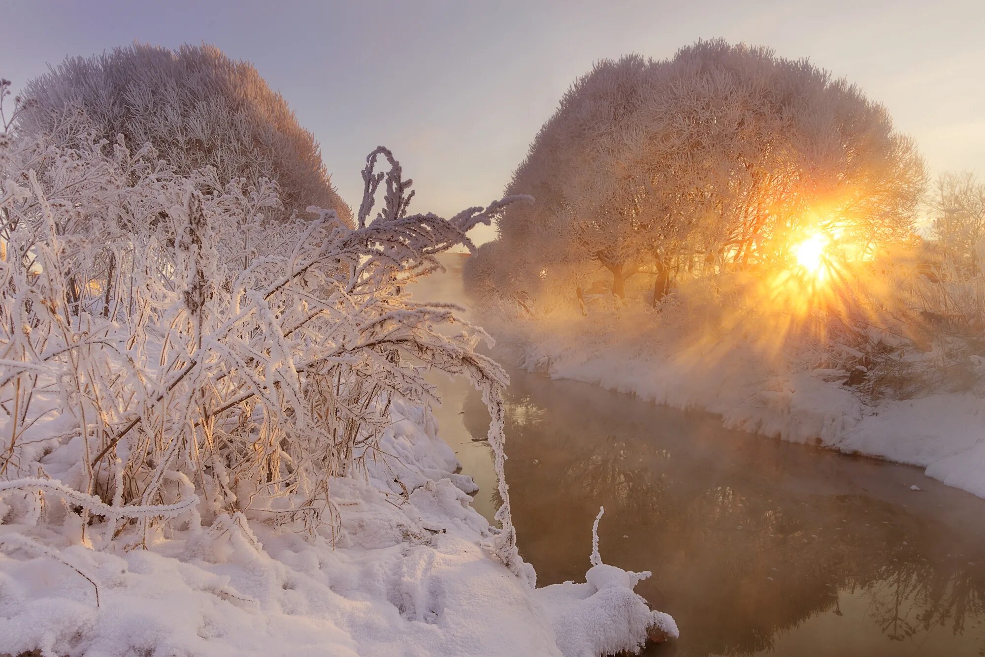 Фотоработы Эдуарда Гордеева зима. Февральский пейзаж. Снег и солнце. Зимнее морозное утро. Зимнее снежное день