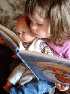 Baby reading