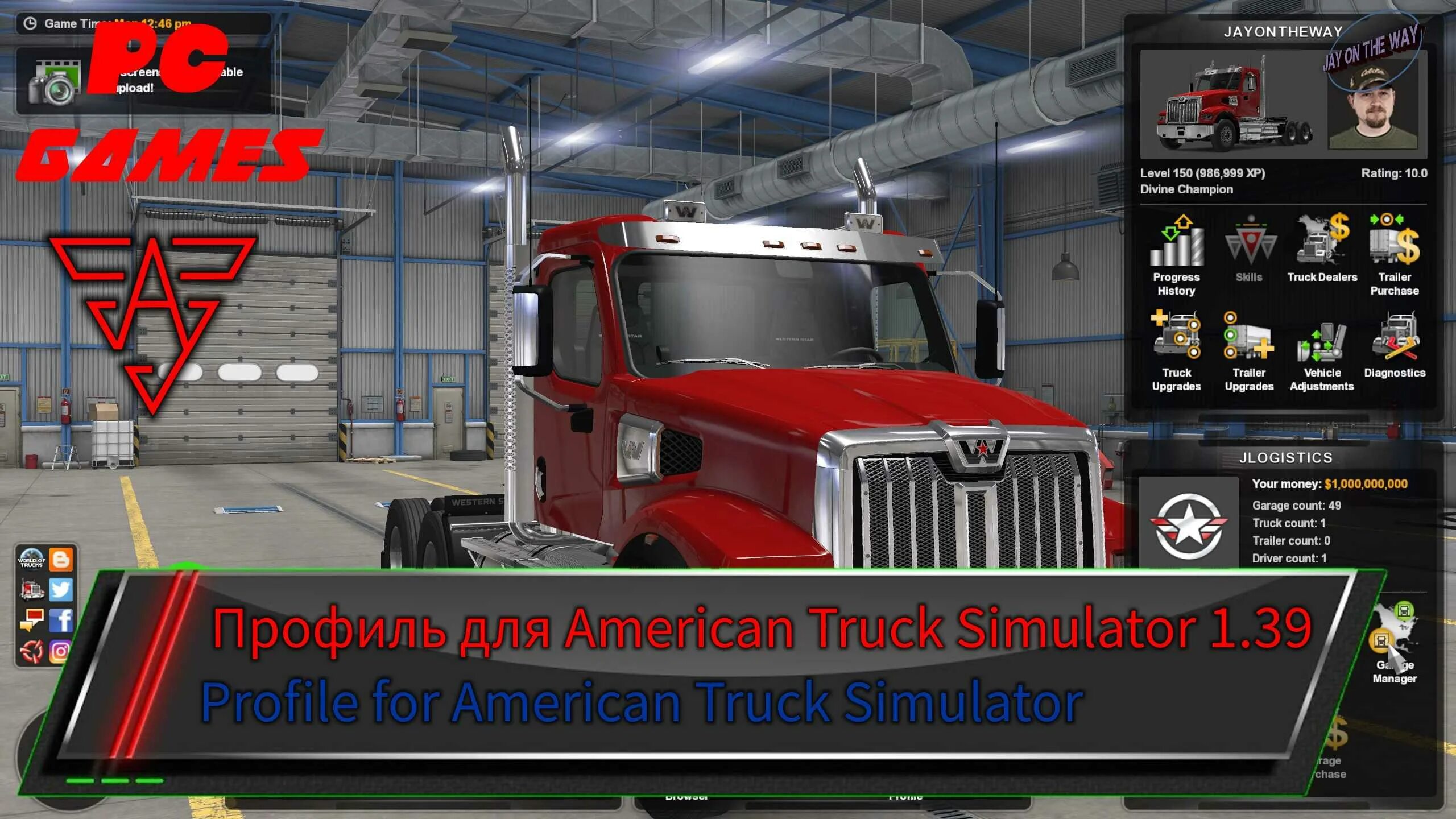 моды американ трак симулятор 2 1. грузовик kenworth w990. Kenworth t600 ats. американ трак симулятор. Ats 1.