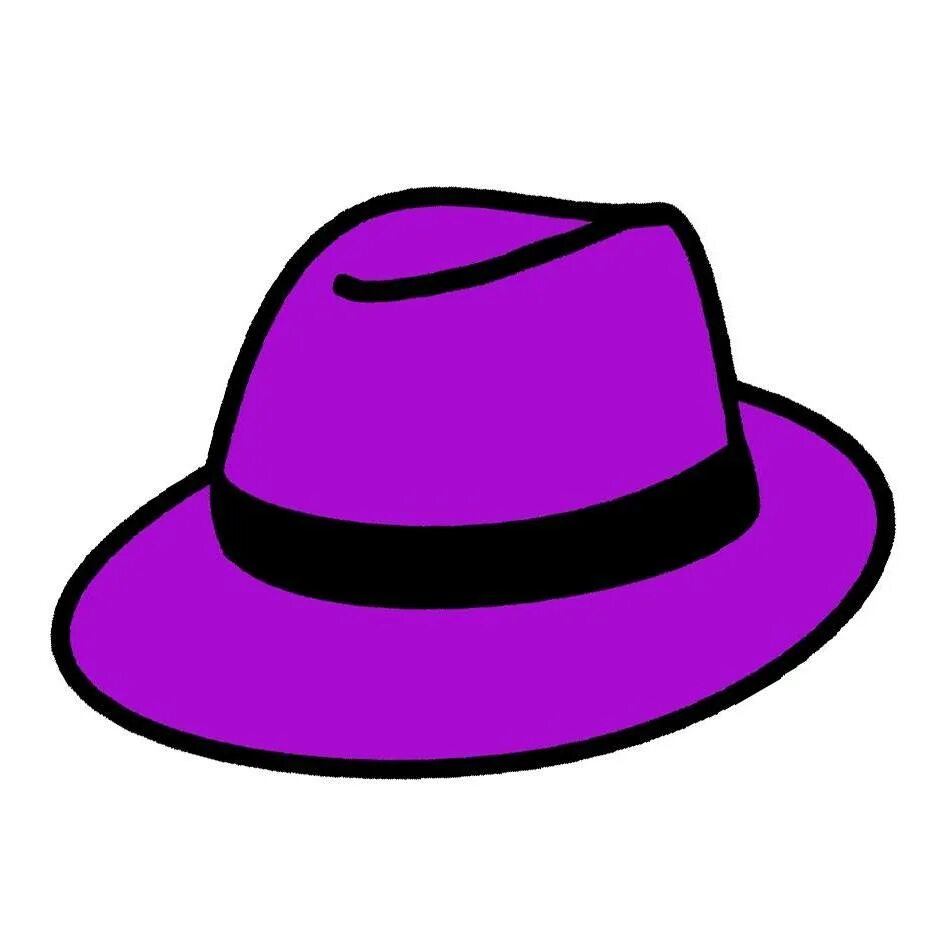 Hat keinen. Фиолетовая шляпа. Шляпа мультяшная. Шляпка мультяшная. Шляпа рисунок.