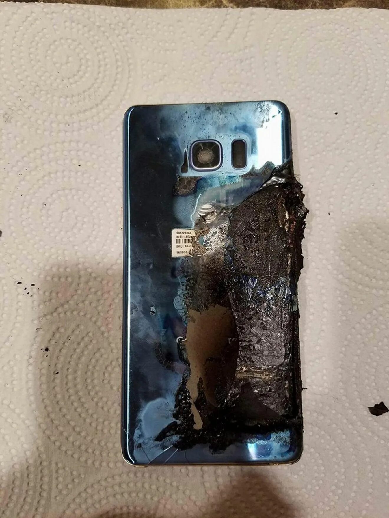 Samsung сгорел