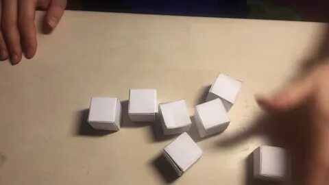 Прыгающие кубики из бумаги
