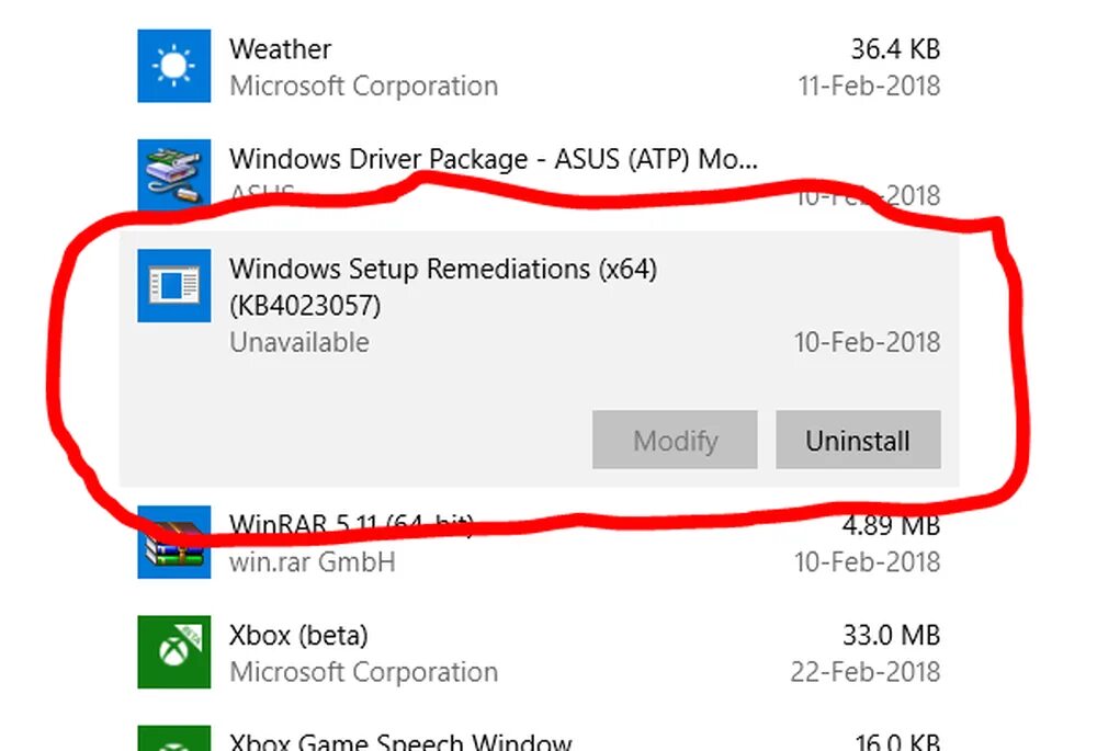 Windows driver package. Windows driver package