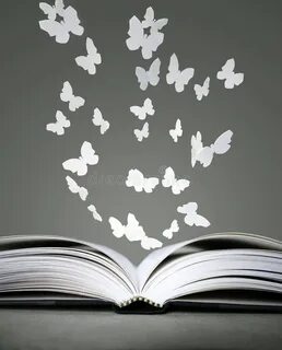 Раскрытая книга бабочки
