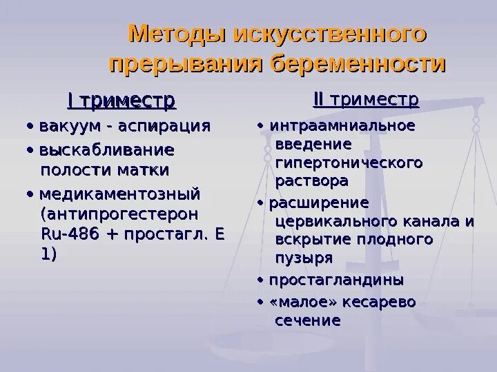 Прерывания второй беременности. Методы искусственного аборта. Методы искусственного прерывания. Методы искусственного прерывания беременности в поздние сроки. Способы искусственного прерывания беременности.