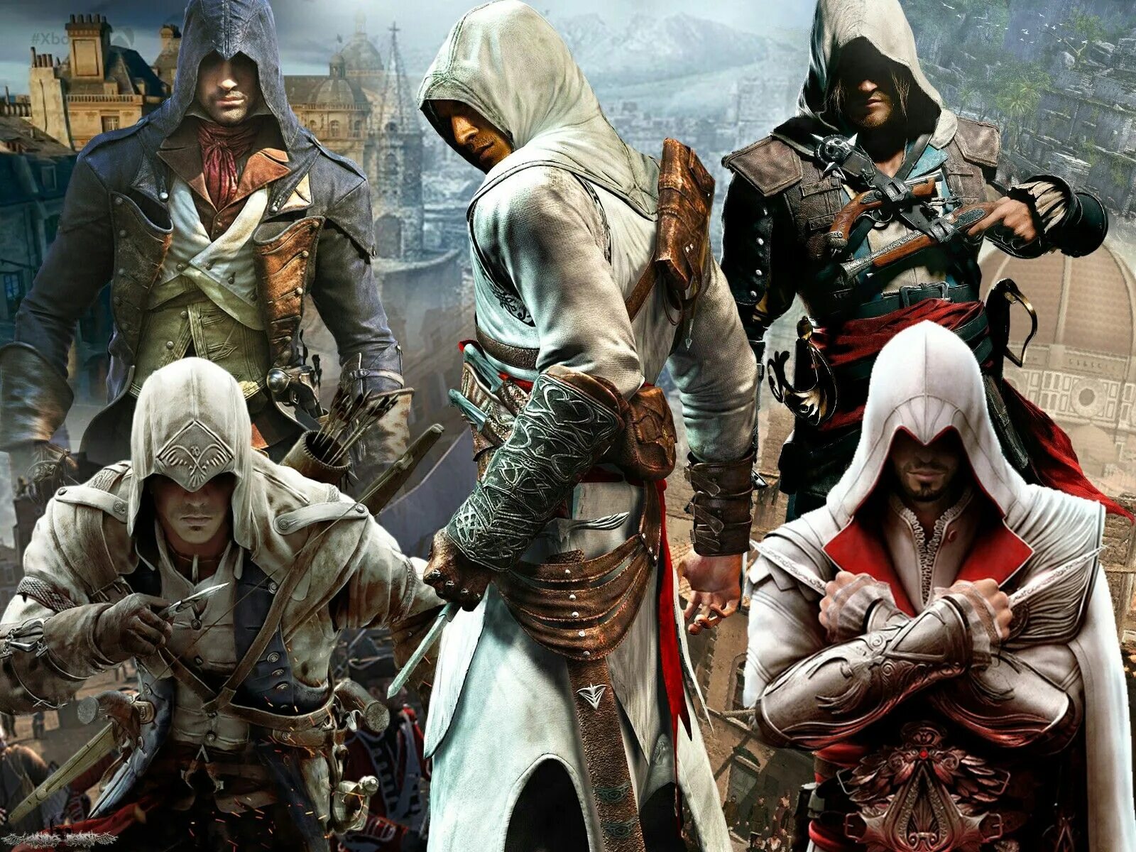 Ассасин крид гидеон. Альтаир Эцио Коннор. Assassin s Creed 1. Эцио ассасин Крид арт. Ассасин Крид Либерти.