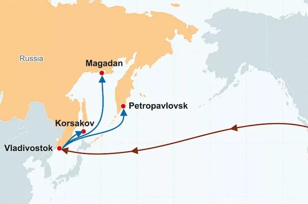 Отследить пароход. Владивосток Камчатка. Паром с Владивостока до Камчатки. Камчатка и Владивосток на карте. Морской путь Владивосток Петропавловск-Камчатский.