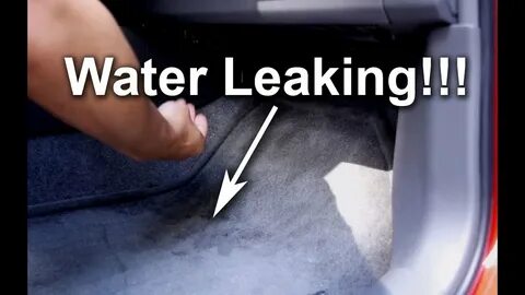How to fix or Repair Toyota Prius water leak on floor mats air condition dr...