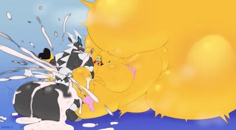 schwoo, pikachu, zebstrika, nintendo, absurd res, hi res, ambiguous penetra...