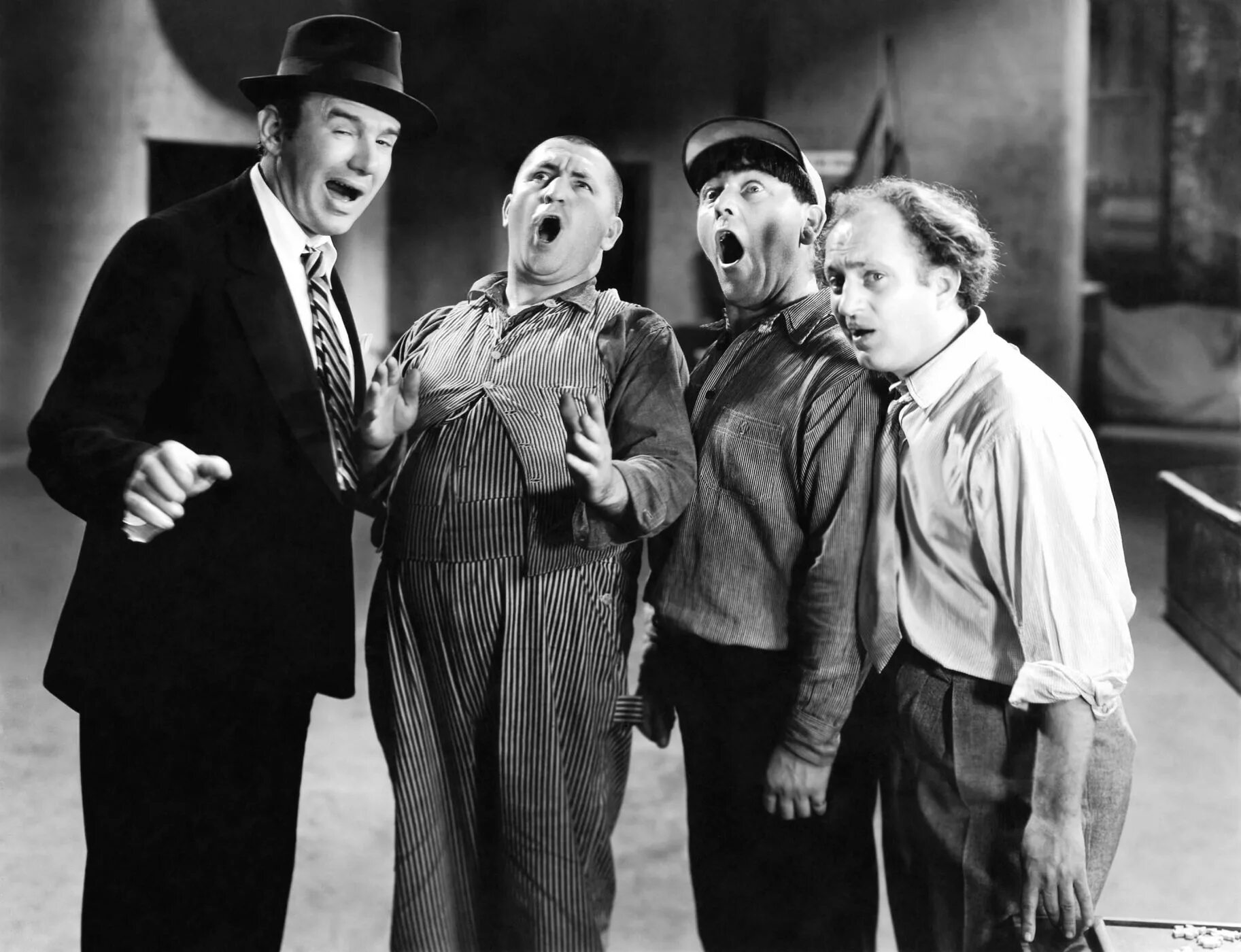 Грубоватый водевиль 4. Three stooges. larry stooge. водевиль 19 века. три балбеса 1934-1958.