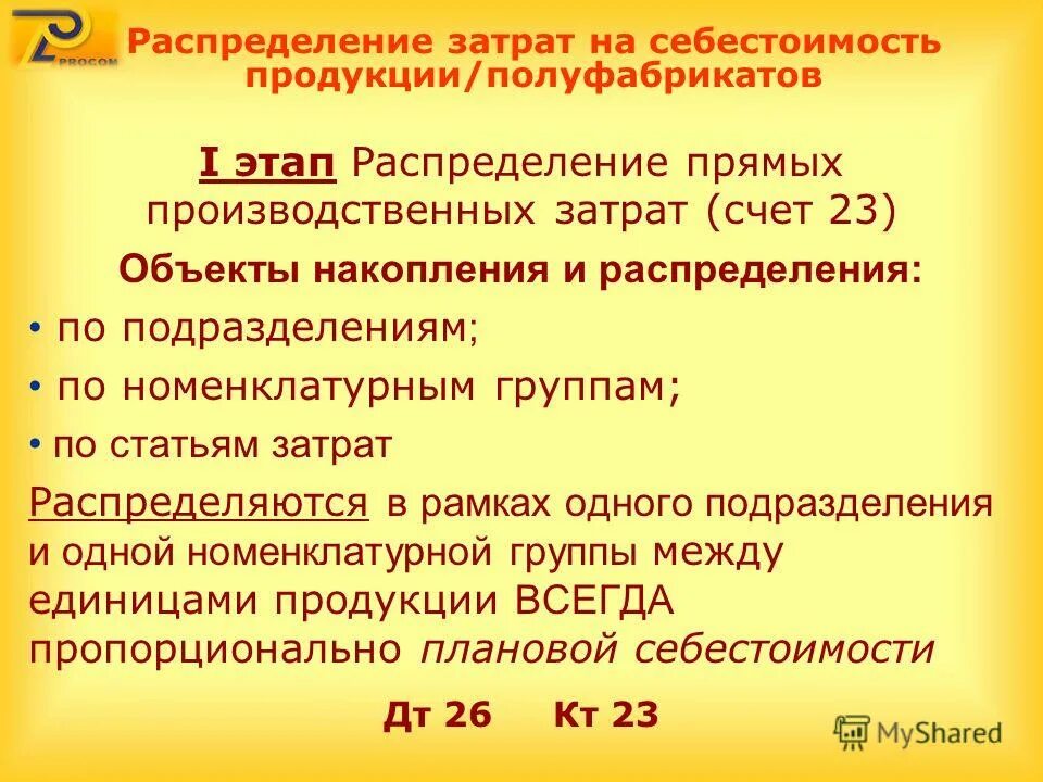 Счет 23 3