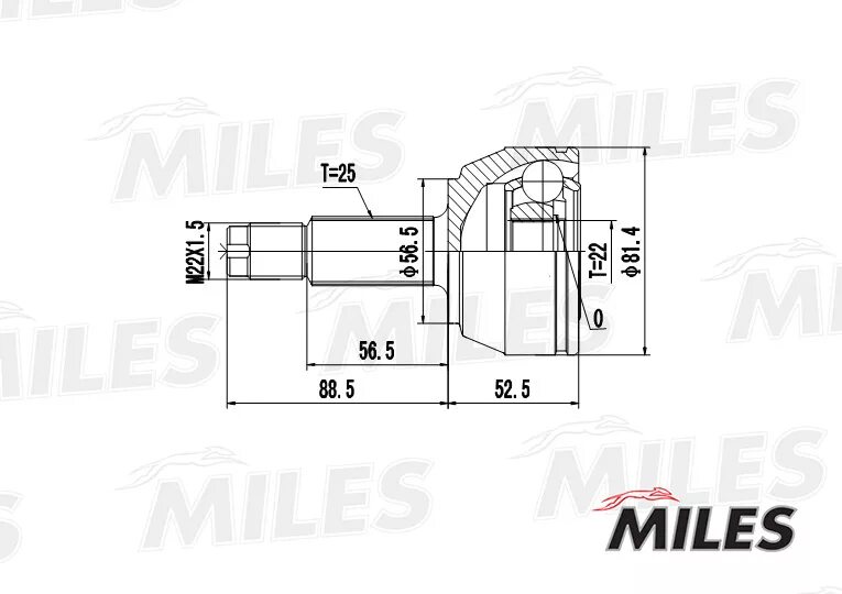 Шрус нар Miles арт. Ga20101. Форд Орион шрус. ШРУСЫ Miles. Miles ga10063. Размеры шруса форд