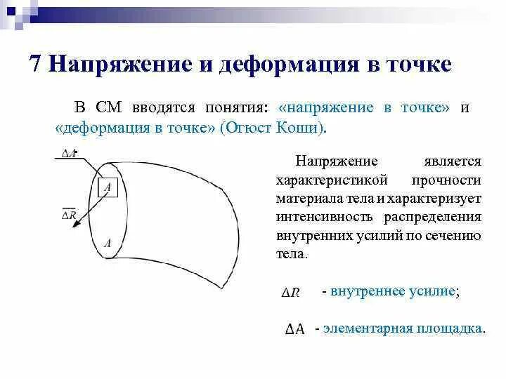 Напряжение в точке сопротивление материалов. Понятие о напряжениях сопромат. Понятие о напряжениях и деформациях. Понятие о напряжении и деформации детали.. Точка напряжения в произведении