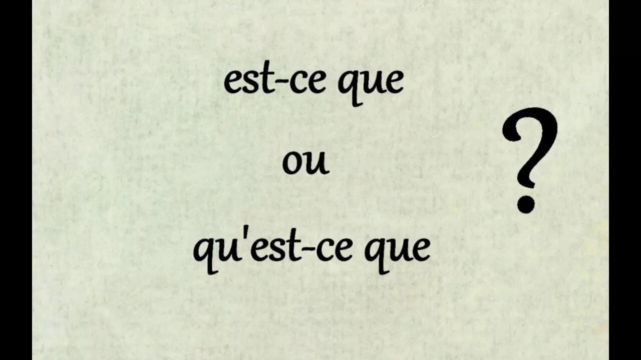 Вопросы с qu`est-ce que. Оборот est-ce que во французском языке. Конструкция «est-ce que».