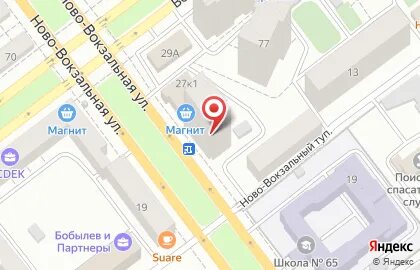 Нововокзальная самара на карте