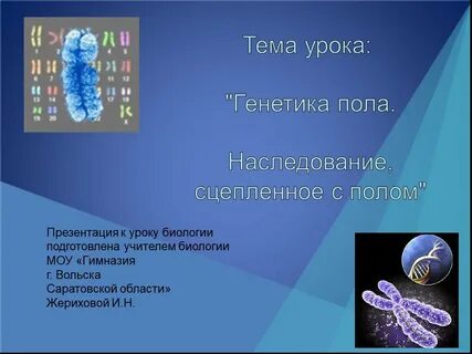 Наследование пола биология