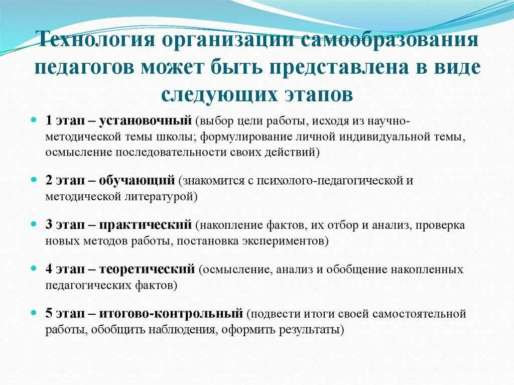 Условия для профессионального развития педагогических работников. Этапы работы над темой самообразования учителя. Этапы организации самообразования педагога. Этапы самообразования педагога таблица. Этапы работы самообразования педагога.