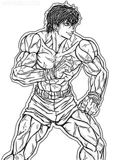 Baki Coloring Pages.