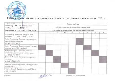 График уик