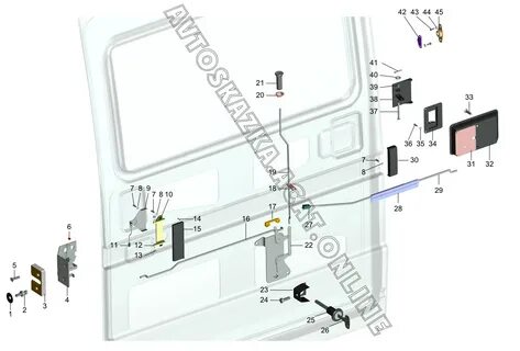 Схема замка газель некст