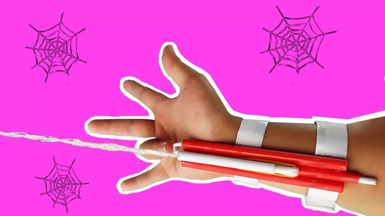 Как сделать стреляющую паутину человека паука. Веб шутер spider man. как создать паутину человека паука. сделать паутину человека паука. веб шутер из бумаги.