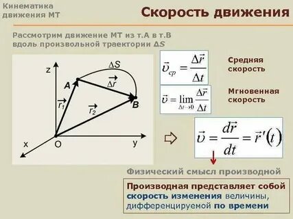 Средняя скорость звезд
