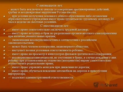 Нарушение устава школы