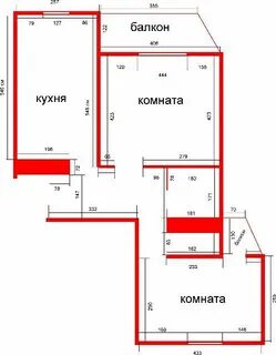 2 комнатная квартира с 2 балконами