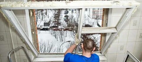 Зимняя установка пластиковых окон