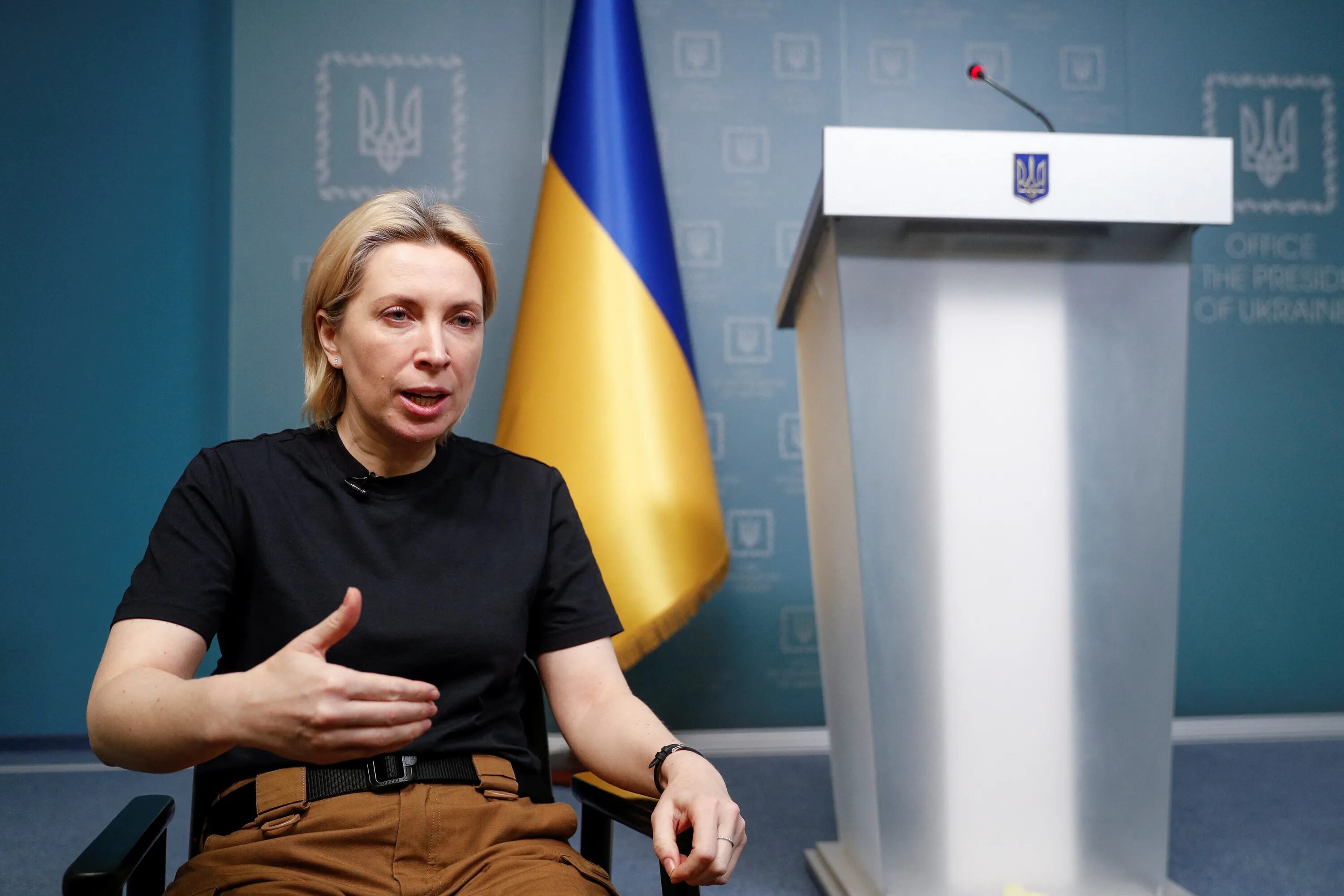 Ukrainian Deputy Prime Minister Iryna Vereshchuk. Премьер министр киев