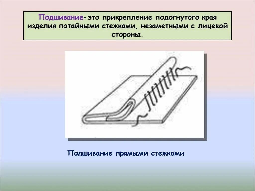Подшивочная строчка
