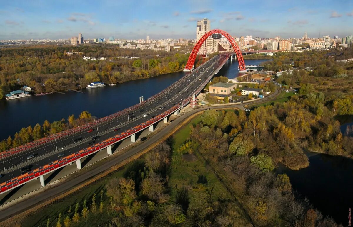 Живописный мост в Москве - подробная информация с фото