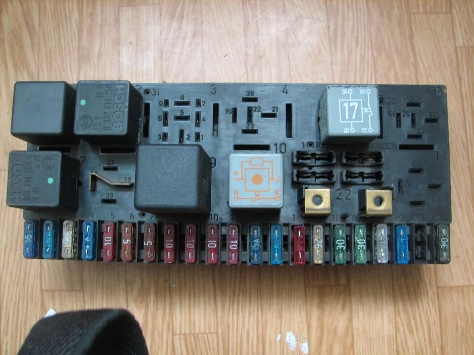 Radiator fan wiring diagram (Audi 80 B4, 1991-1996 / Electrical equipment / Elec