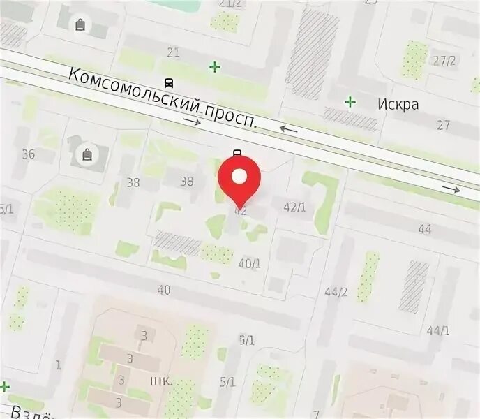 Комсомола 2 карта