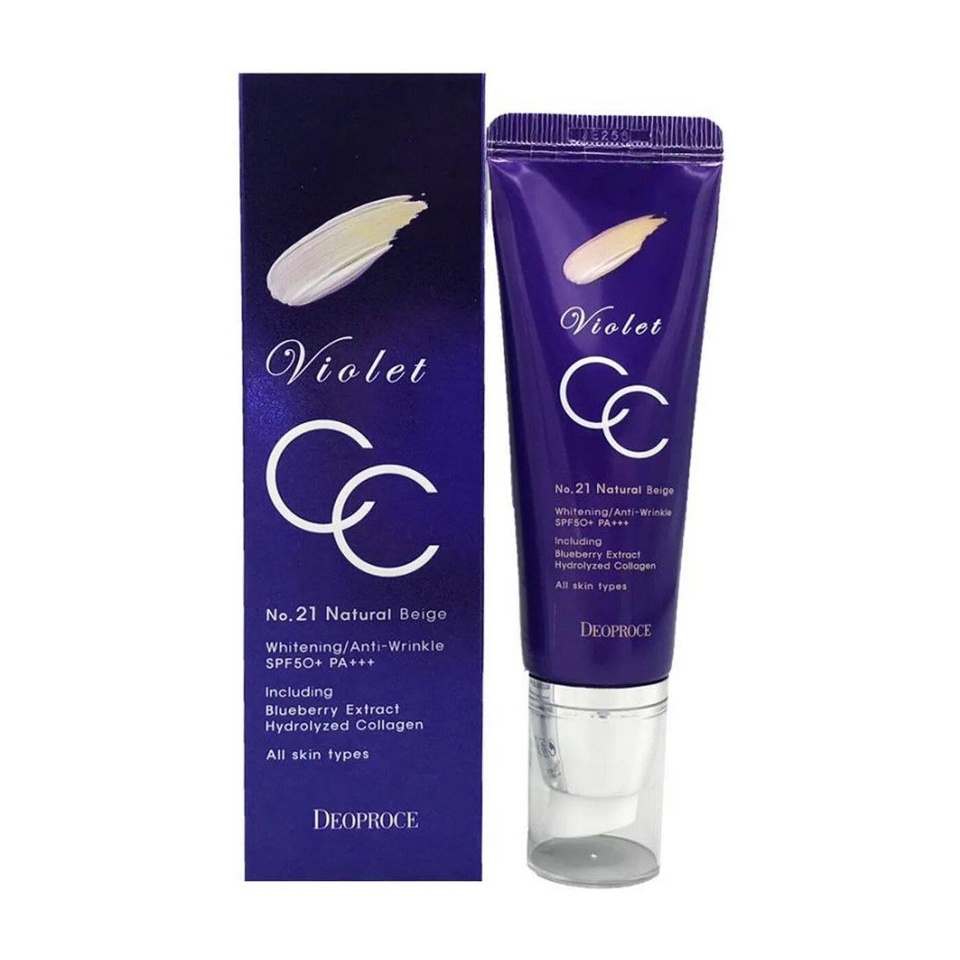 Сс средство. Cream крем Deoproce Violet cc Cream 50g #21. СС-крем Deoproce Violet cc Cream #23. Deoproce cc крем Violet, SPF 49, 50 Г, оттенок: 21 natural Beige. Deoproce Violet cc Cream spf49pa++ #21 (50g).