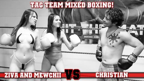 mixed boxing, sports ,foxy boxing, wrestling, POV Boxing, belly punching, b...