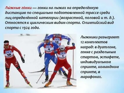 Проект лыжные гонки