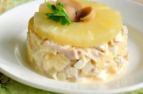 Блюда с ананасами консервированными