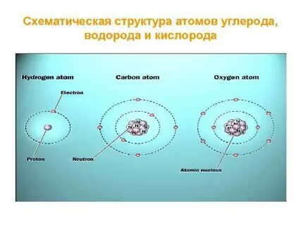 Атом углерода и водорода