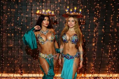 Belly dancing striptease