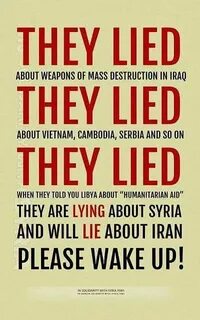 They lie