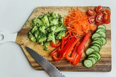 Нарезанные овощи